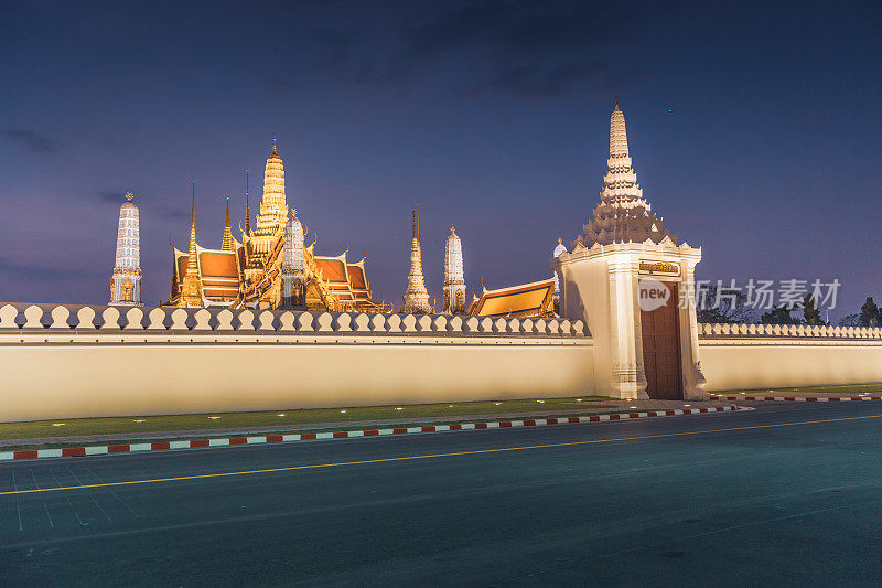 雕塑大皇宫，也称为Wat Phra Kaew在曼谷，泰国